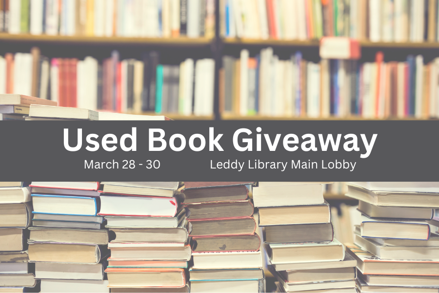 3 Day Used Book Giveaway Leddy Library 9233